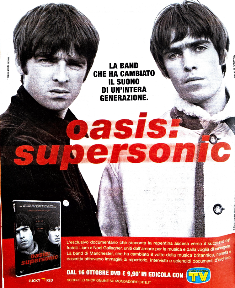 Il DVD Oasis Supersonic torna in edicola